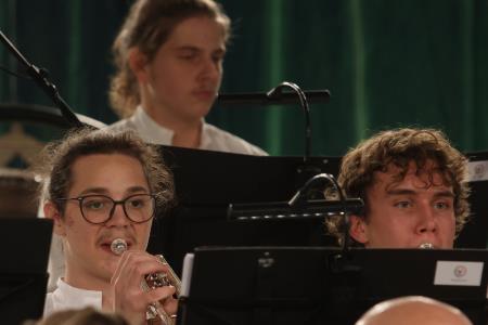 STOLETJE NAVDIHA 50. božično novoletni koncert Godbe Cerknica 51 Foto Ljubo Vukelič